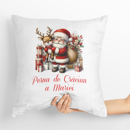 Perne personalizate - Perna personalizata de Craciun Mos
