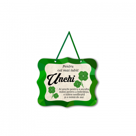 Magneti personalizati - Magnet personalizat cu mesaj pentru unchi