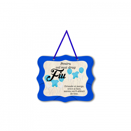 Magneti personalizati - Magnet personalizat cu mesaj pentru fiu
