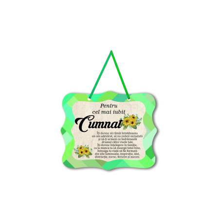 Magneti personalizati - Magnet personalizat cu mesaj pentru cumnat