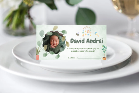 Plicuri de bani pentru botez - Plic bani botez personalizat Green Explorer