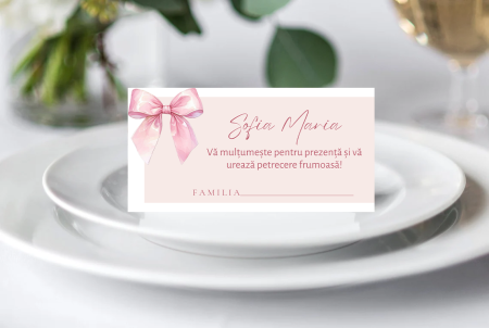 Plicuri de bani pentru botez - Plic bani botez personalizat Baby Rose Tale