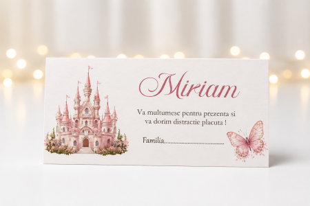 Plicuri de bani pentru botez - Plic bani botez personalizat Fairytale Dreams