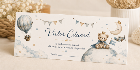 Plicuri de bani pentru botez - Plic bani botez personalizat Moonlight Prince