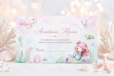 Plicuri de bani pentru botez - Plic bani botez personalizat Oceanul Vesel