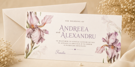 Plicuri bani nunta - Plic bani nunta personalizat Royal Garden