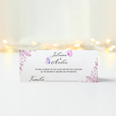 Plicuri bani nunta - Plic bani nunta personalizat Butterfly