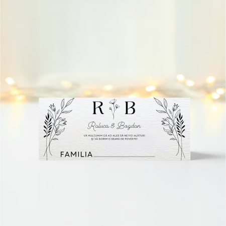Plicuri bani nunta - Plic bani nunta personalizat Monochrome Passion