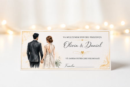 Plicuri bani nunta - Plic bani nunta personalizat Groom and Bride