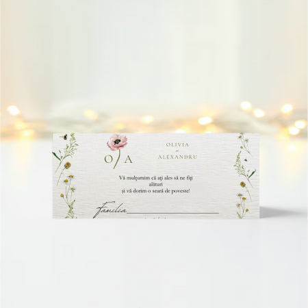 Plicuri bani nunta - Plic bani nunta personalizat Woodland Fairytale