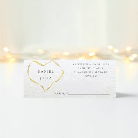Plicuri bani nunta - Plic bani nunta personalizat Golden Heart