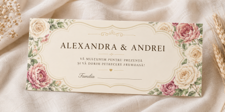 Plicuri bani nunta - Plic bani nunta personalizat Bridgerton
