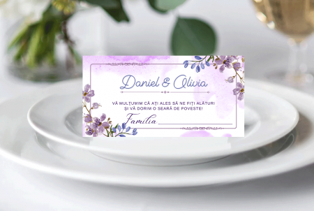 Plicuri bani nunta - Plic bani nunta personalizat Lila