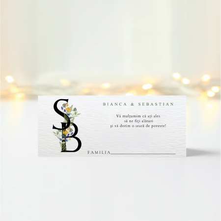 Plicuri bani nunta - Plic bani nunta personalizat Minimalism flowers