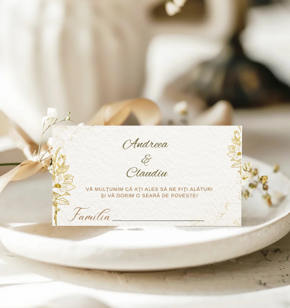 Plicuri bani nunta - Plic bani nunta personalizat Golden Promise