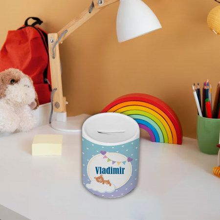 Pusculite personalizate - Pusculita personalizata cu nume Ursulet