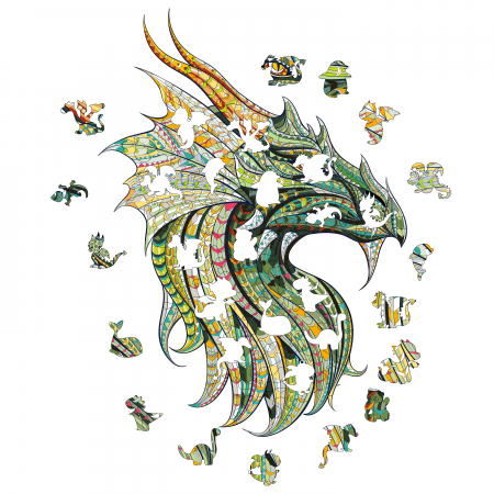 Puzzle - Puzzle personalizat dragon 194 piese