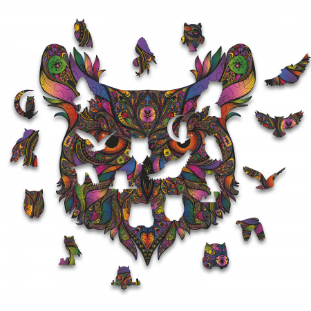 Puzzle - Puzzle personalizat bufnita 105 piese