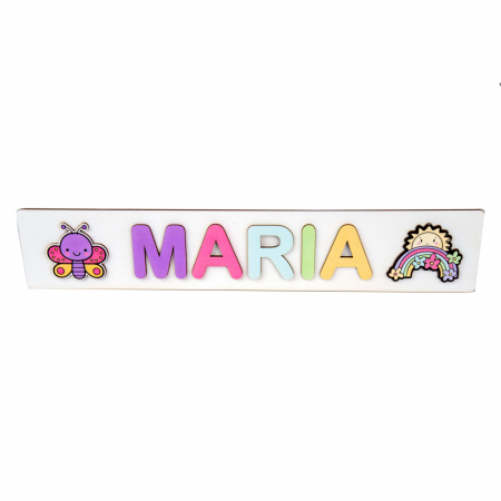 Puzzle - Puzzle personalizat cu nume model dinozaur