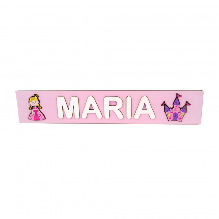 Puzzle - Puzzle personalizat cu nume model printesa incastru