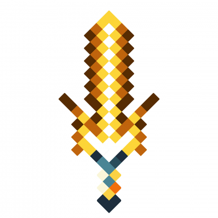 Jucarii - Sabie Minecraft Orange Hero portocaliu