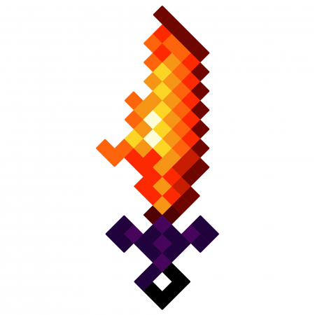 Jucarii - Sabie Minecraft Fire rosu