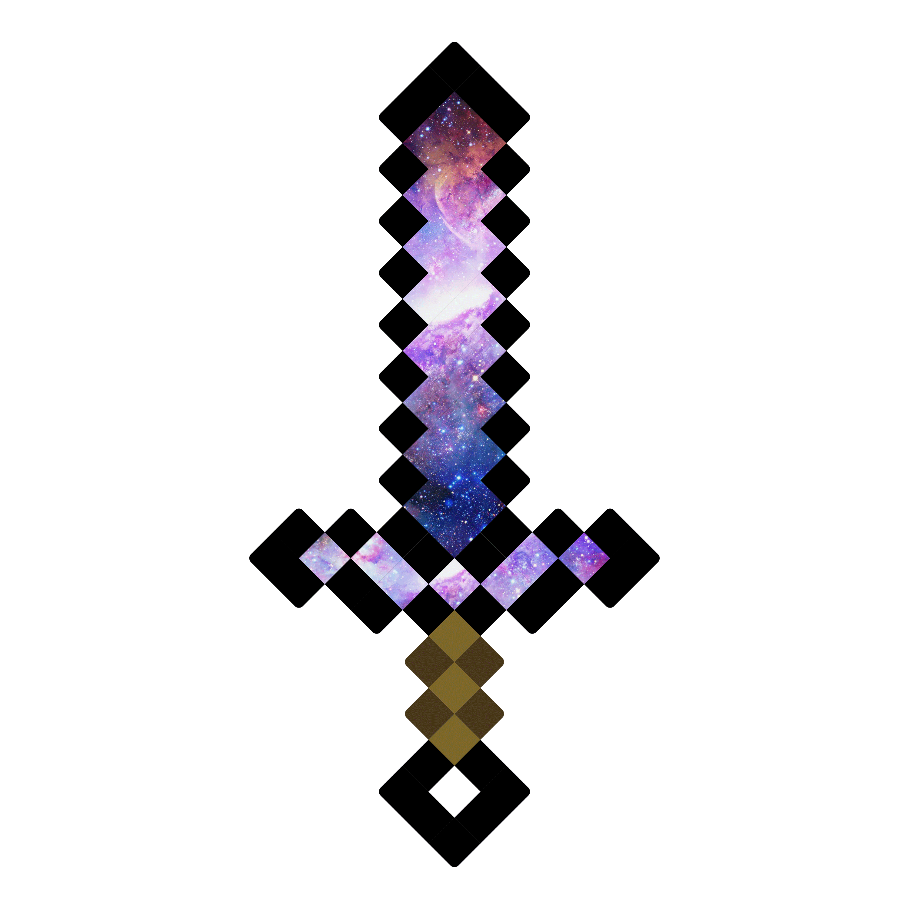Sabii si alte arme din lemn - Sabie Minecraft model Galaxy mica