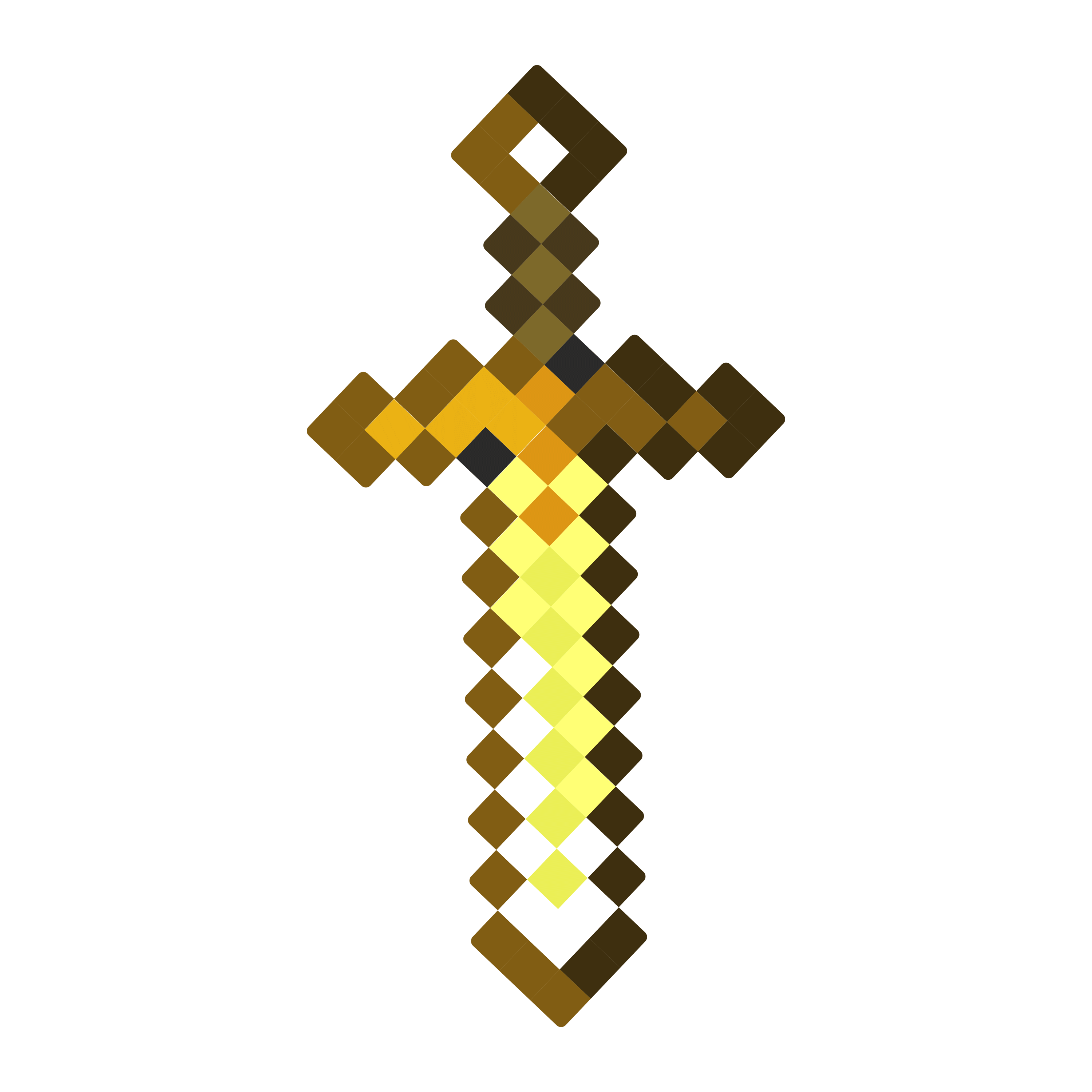 Jucarii - Sabie Minecraft model Golden mare
