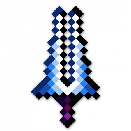 Jucarii - Sabie Minecraft Trident albastru