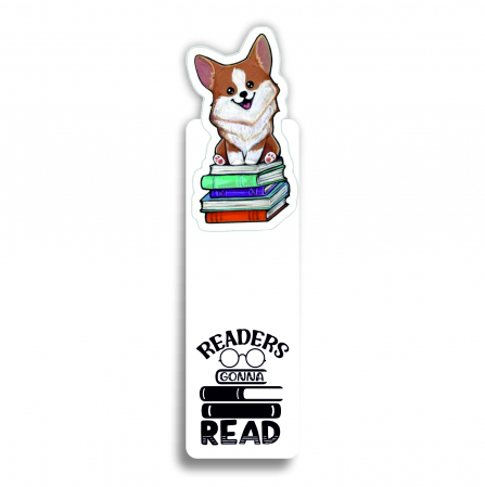 Semn de carte - Semne de carte Corgi on books, 15 cm