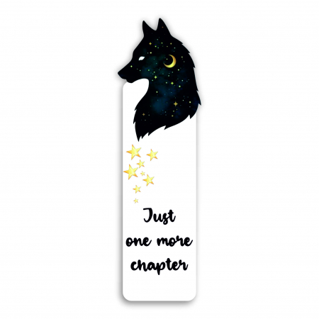 Semn de carte - Semne de carte Night wolf plastic, 15 cm