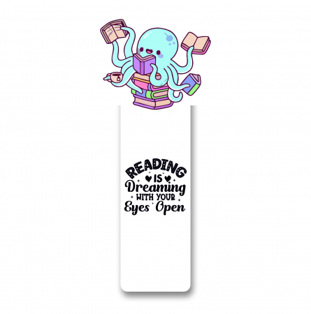 Semn de carte - Semne de carte Octopus reading, 15 cm