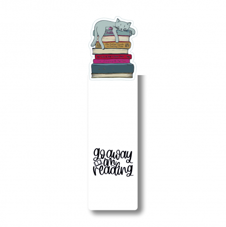 Semn de carte - Semne de carte Sleepy cat on books, 15 cm