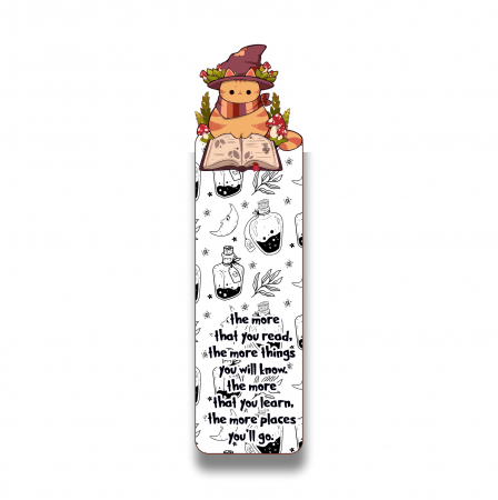 Semn de carte - Semne de carte Wizard cat plastic, 15 cm