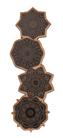Semn de carte - Semne de carte gravate cu model mandala