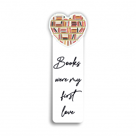 Semn de carte - Semne de carte Heart bookshelf plastic, 15 cm