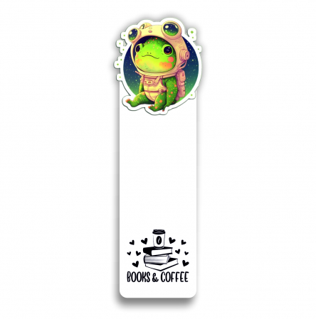 Semn de carte - Semne de carte Astronaut frog, 15 cm