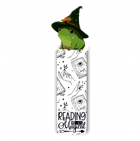 Semn de carte - Semne de carte Wizard frog, 15 cm
