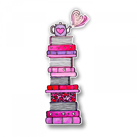 Semn de carte - Semne de carte Pink booktower, 15 cm