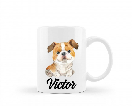 Cana personalizata cu nume model catel