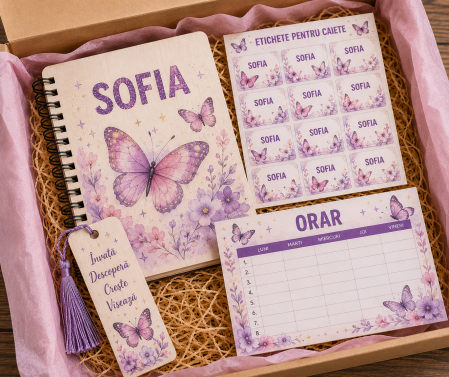 Back to School - Set Back to School personalizat Butterfly