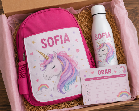 Back to School - Set Back to School personalizat Unicorn