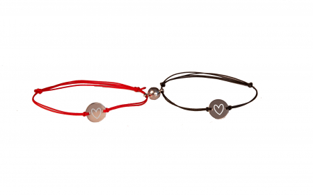 Set bratari de cuplu magnetice banut mic