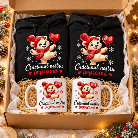 Seturi Cadou Personalizate de Craciun - Set Cadou Craciunul Nostru Impreuna