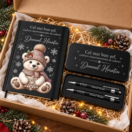 Seturi Cadou Personalizate de Craciun - Set Cadou Craciun Sef de Nota 10