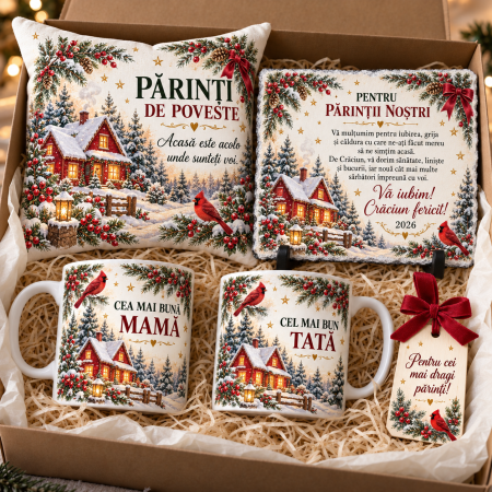 Seturi Cadou Personalizate de Craciun - Set cadou de Craciun pentru parinti