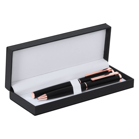 Cadouri personalizate - Set de scris personalizat cu pix, roller si cutie gravata