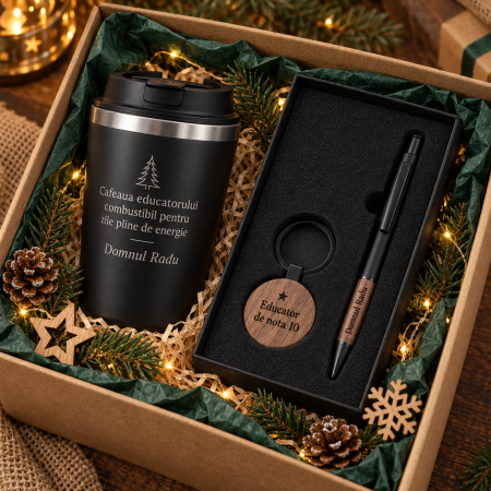 Seturi Cadou Personalizate de Craciun - Set Cadou Personalizat de Craciun pentru Educator
