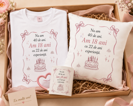 Seturi Cadou Personalizate - Set cadou personalizat pentru aniversare femeie