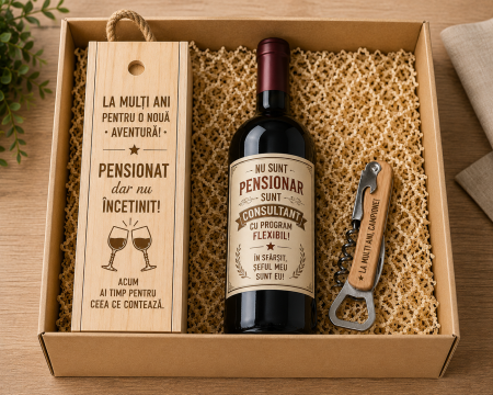 Seturi Cadou Personalizate - Set cadou personalizat pentru pensionare